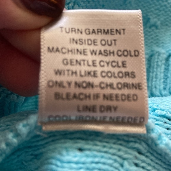 Vintage Y2K 90s Patchwork Cardigan Sweater Womens XL Cotton Pastels Cottagecore - Picture 8 of 11